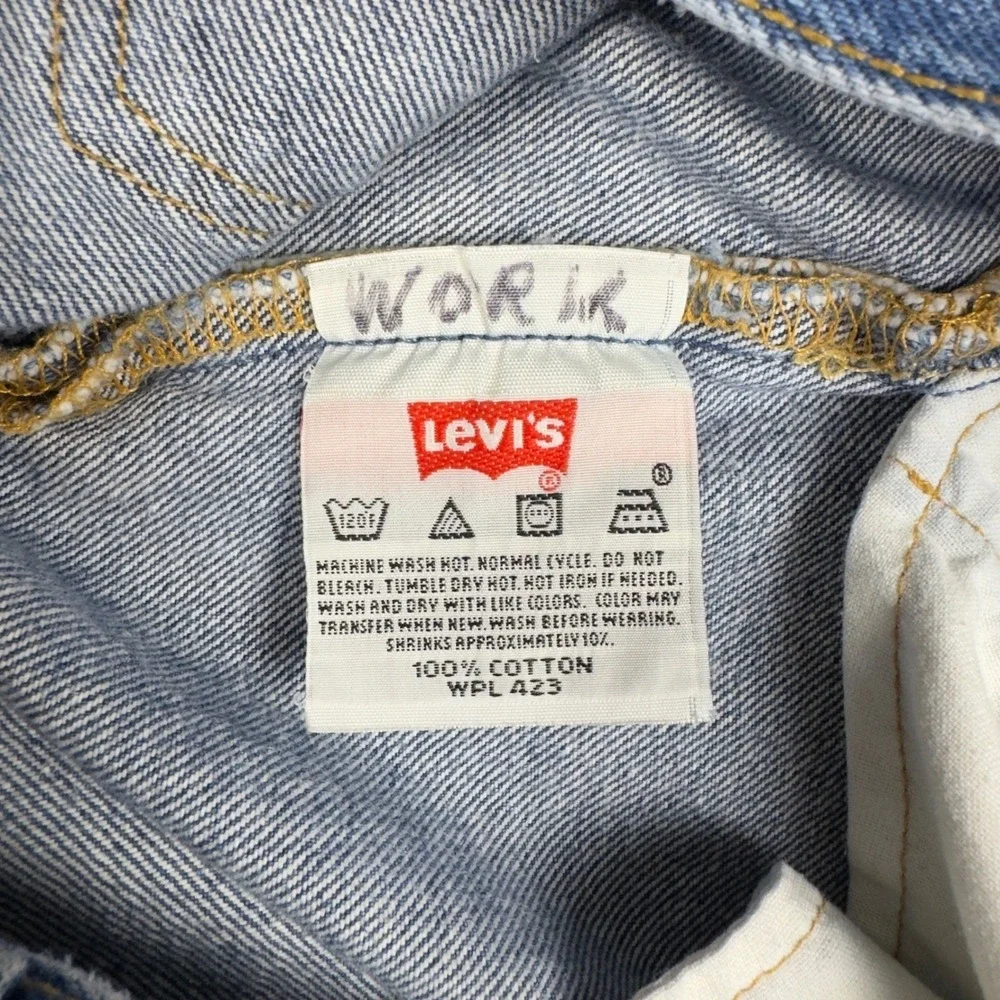 Vtg Y2K Levi's‎ 501XX Men's Jeans 32x32 Blue Straight Leg Denim Button Fly 2002